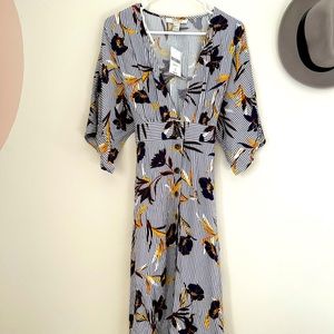 Floral Kimono sleeve dress